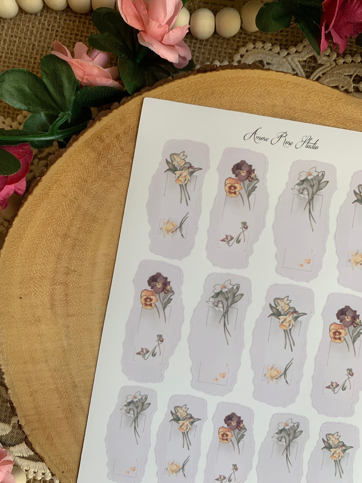 Vintage Ephemera Sticker Sheet