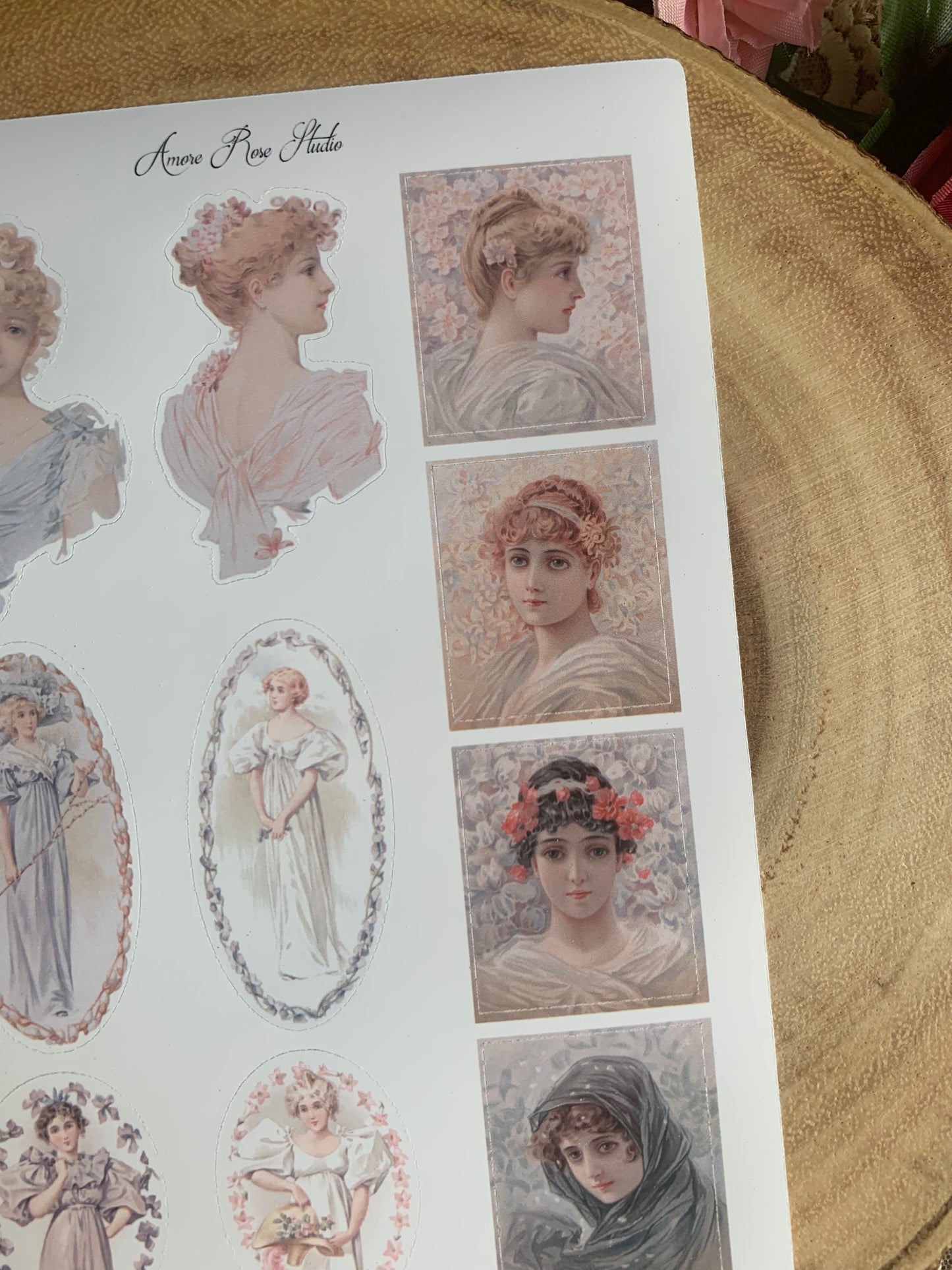 Vintage Ladies Sticker Sheet