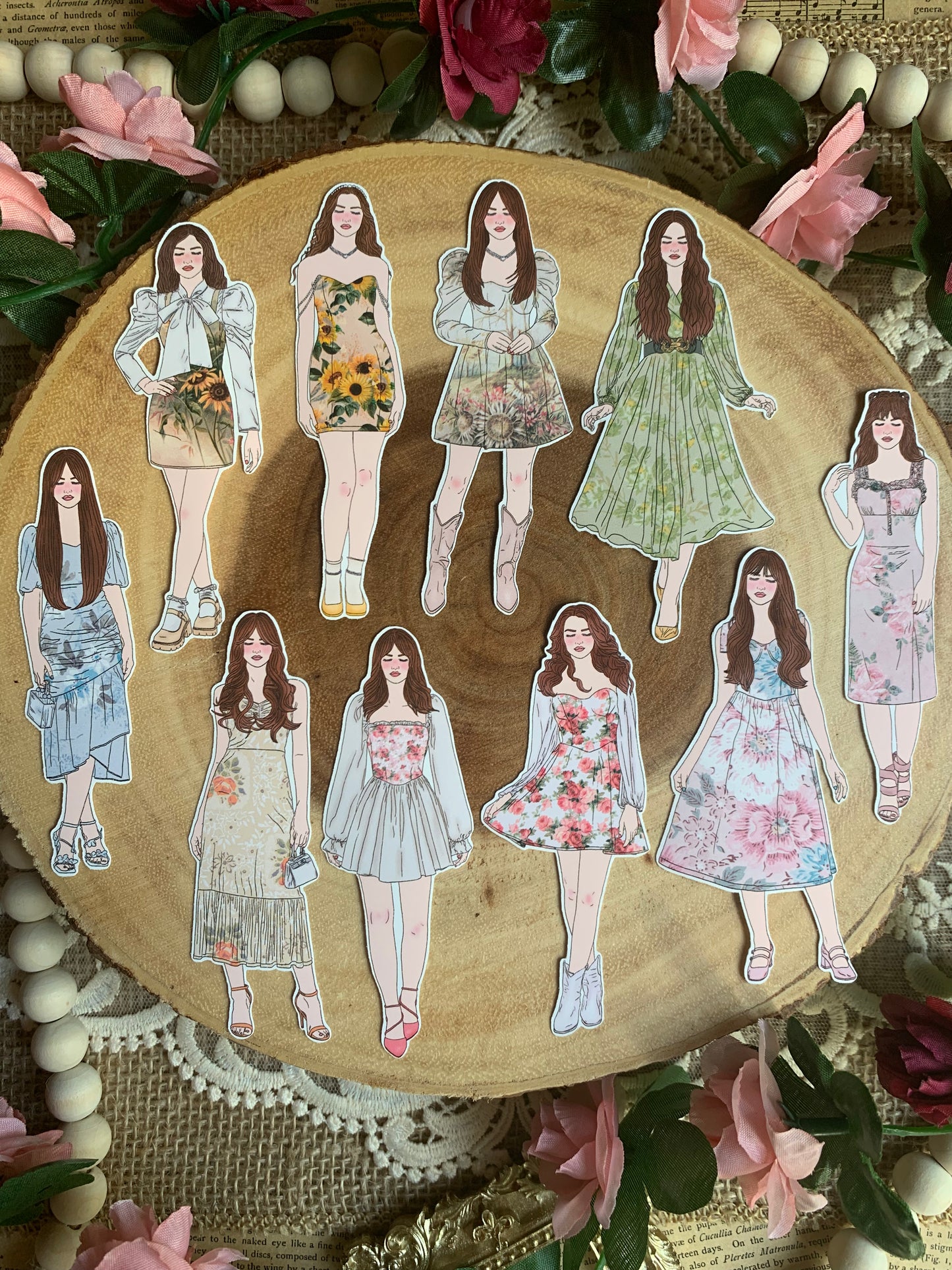 A Girl Named Gigi: Vintage Spring Collection Stickers