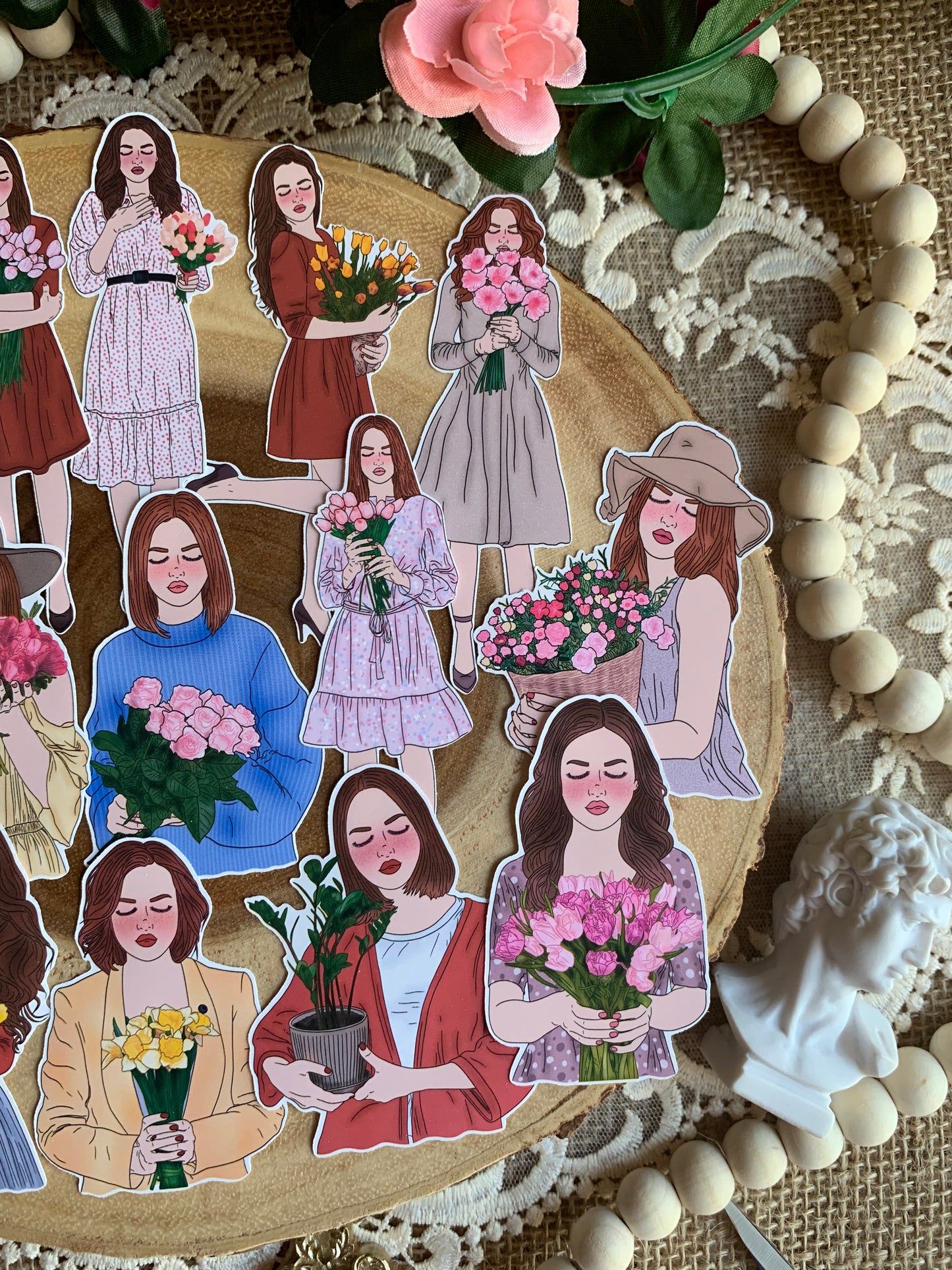 A Girl Named Gigi: Flower Love Collection Stickers